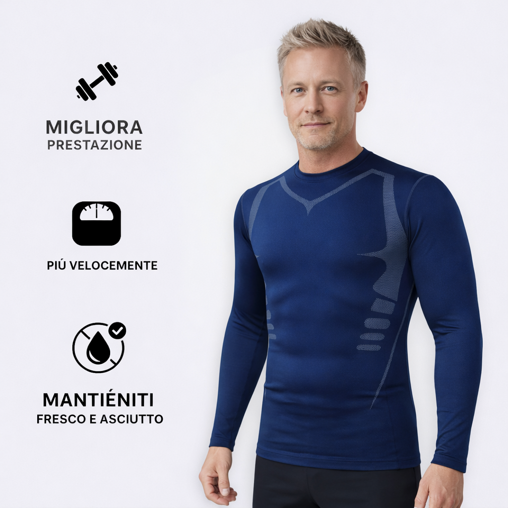 Valkan™ Maglietta Compressione - Manica lunga
