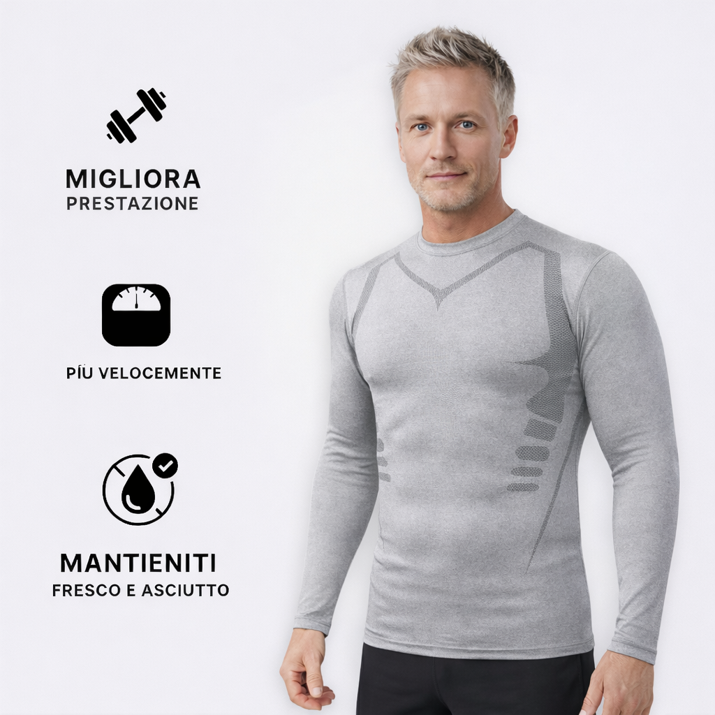 Valkan™ Maglietta Compressione - Manica lunga